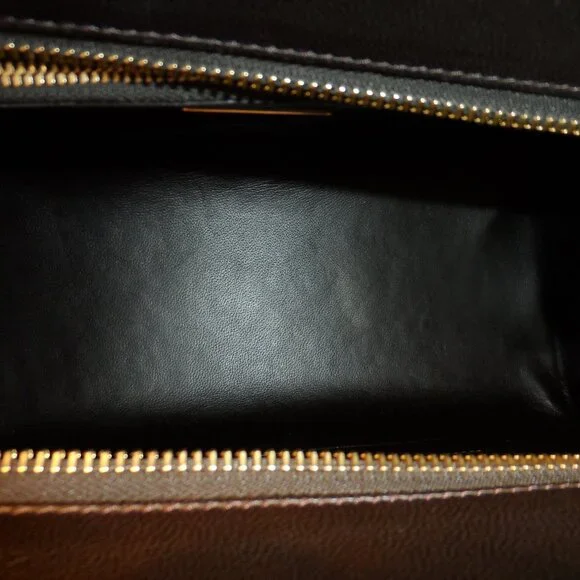 New Michaek Kors Collection Brown Leopard Calf Hair/Croc Print Leather Bag - Picture 10 of 16